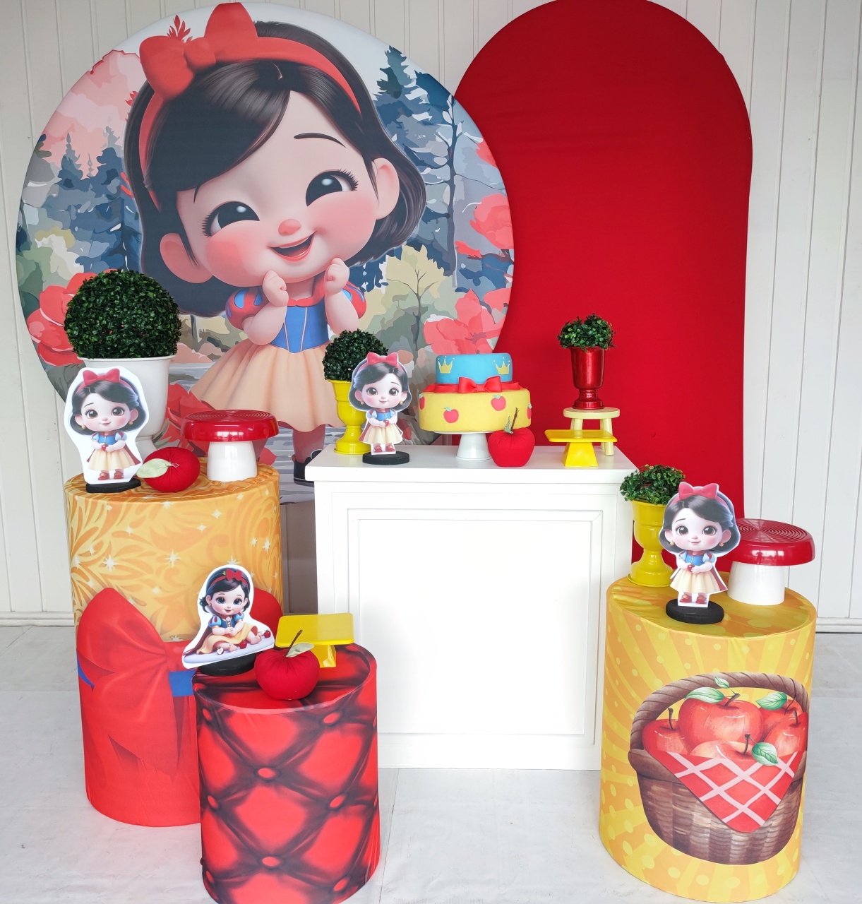 Kit Branca de Neve Cute Opçao Plus - Elisete Festas Kit Pegue e Monte