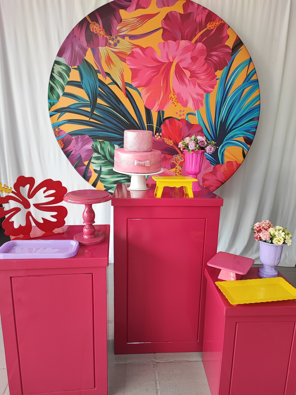 Kit  Adulto Tropical ( Com Blocos )  - Elisete Festas Kit Pegue e Monte