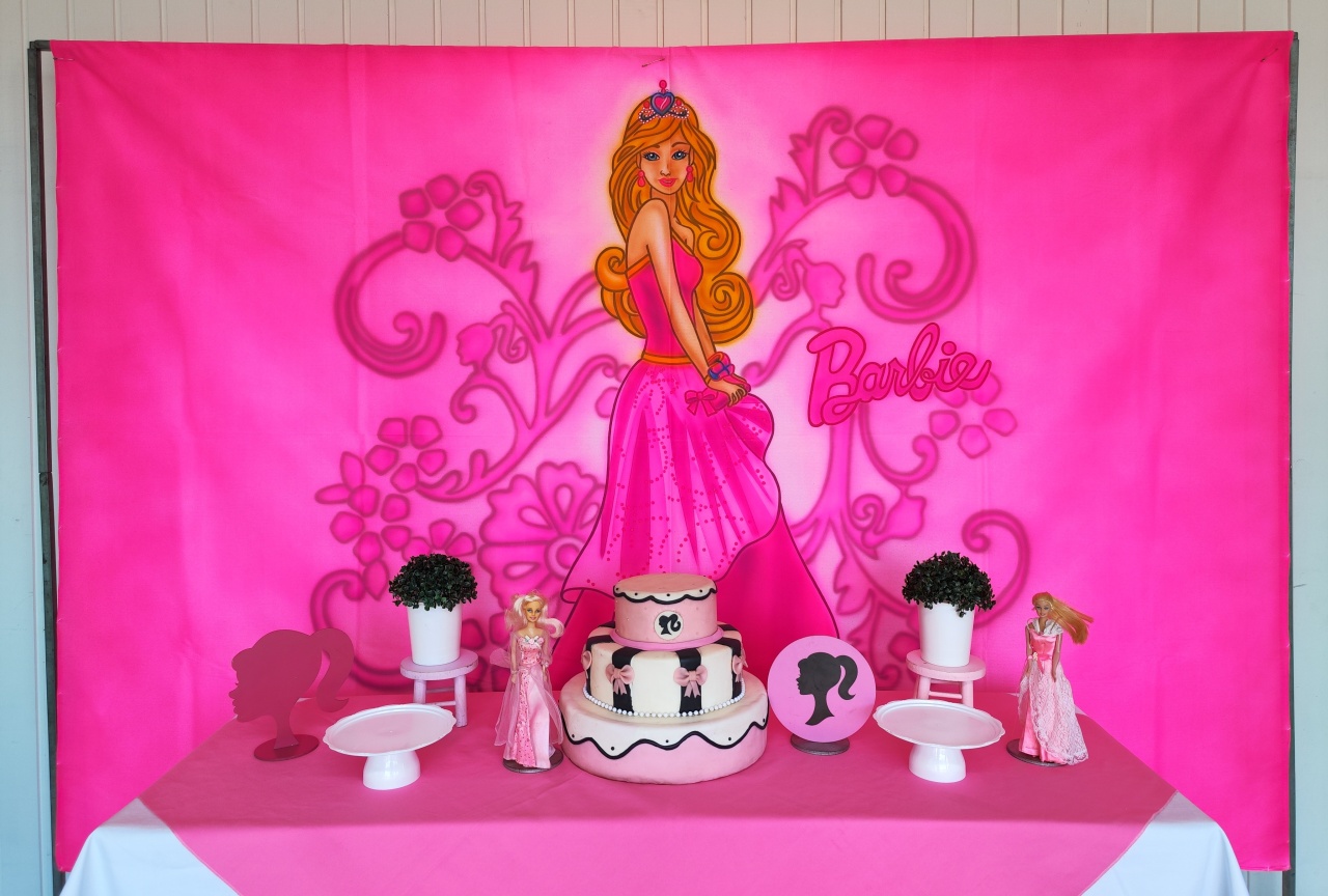Kit Barbie Retangular  - Elisete Festas Kit Pegue e Monte