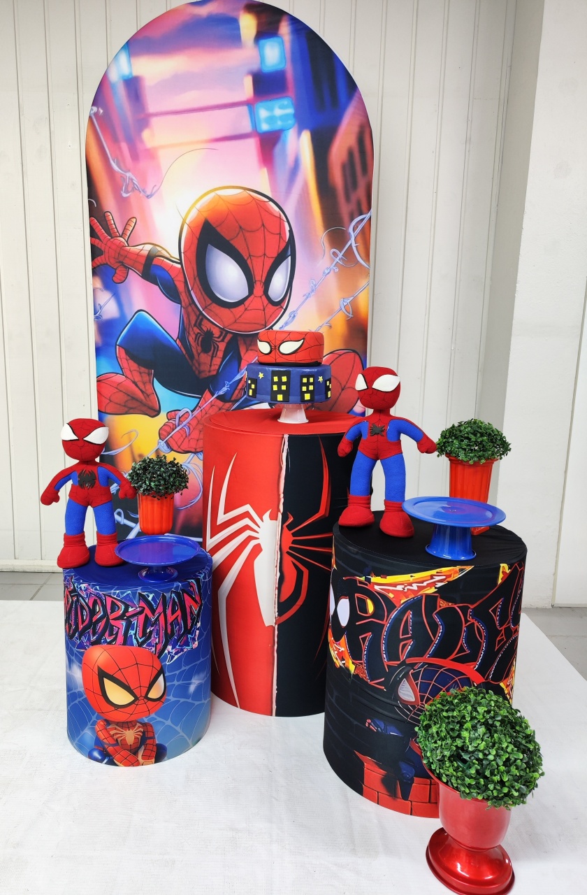 Kit Homem Aranha Opção 2 - Elisete Festas Kit Pegue e Monte