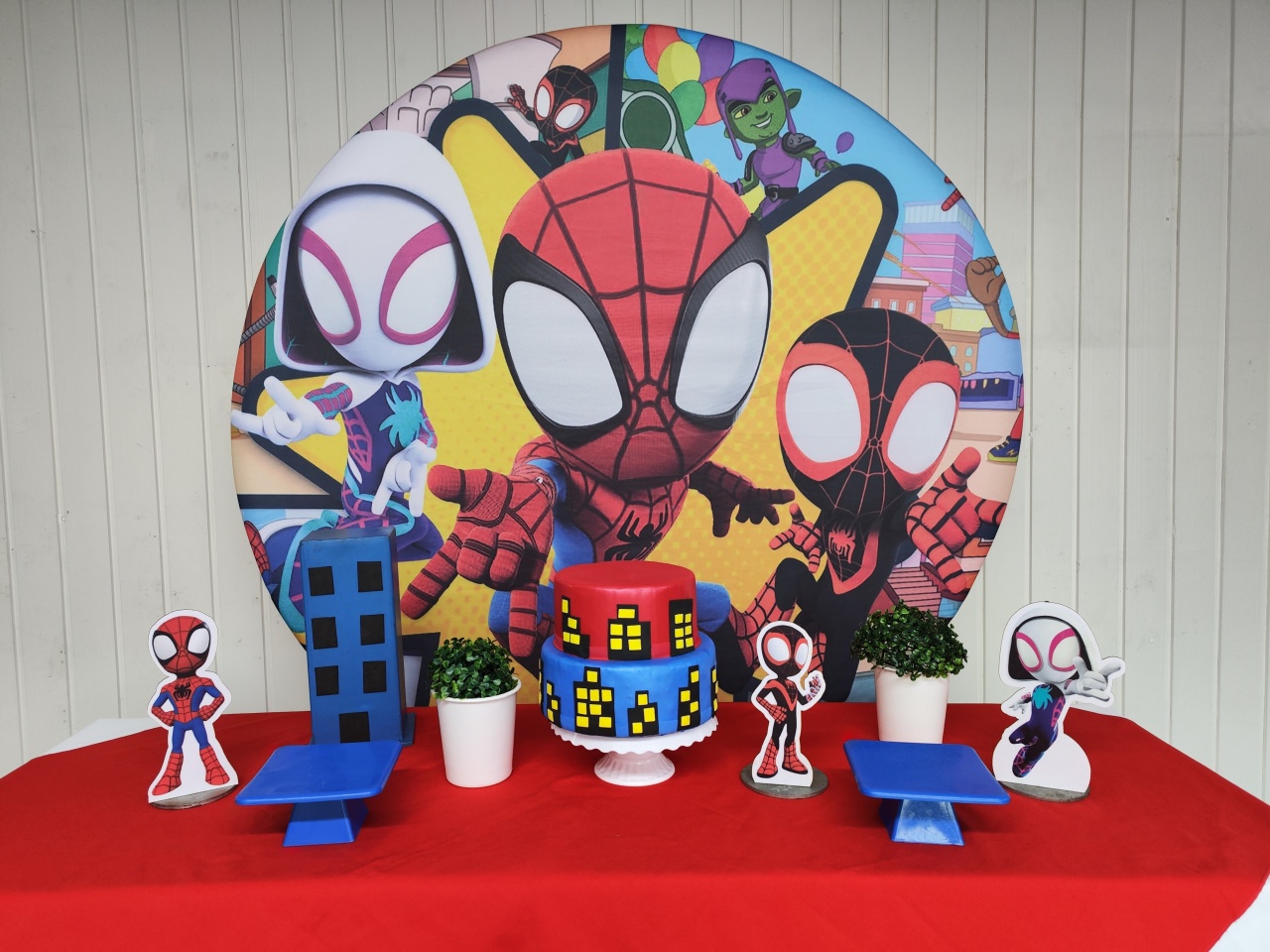 Kit Homem Aranha  Modelo 3 ( Opçao 1) - Elisete Festas Kit Pegue e Monte