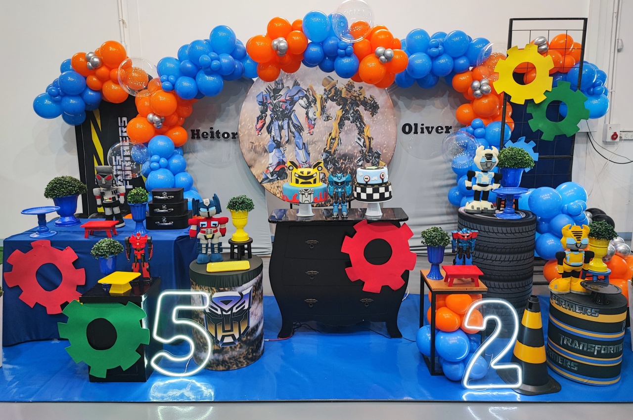 Montagem Transformes  - Elisete Festas Kit Pegue e Monte