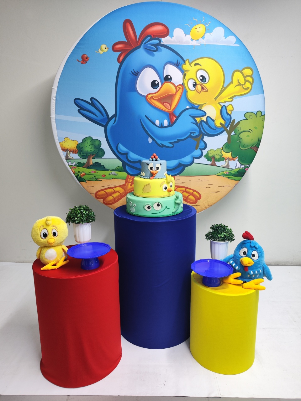 Kit Galinha Pintadinha Opção 2 - Elisete Festas Kit Pegue e Monte
