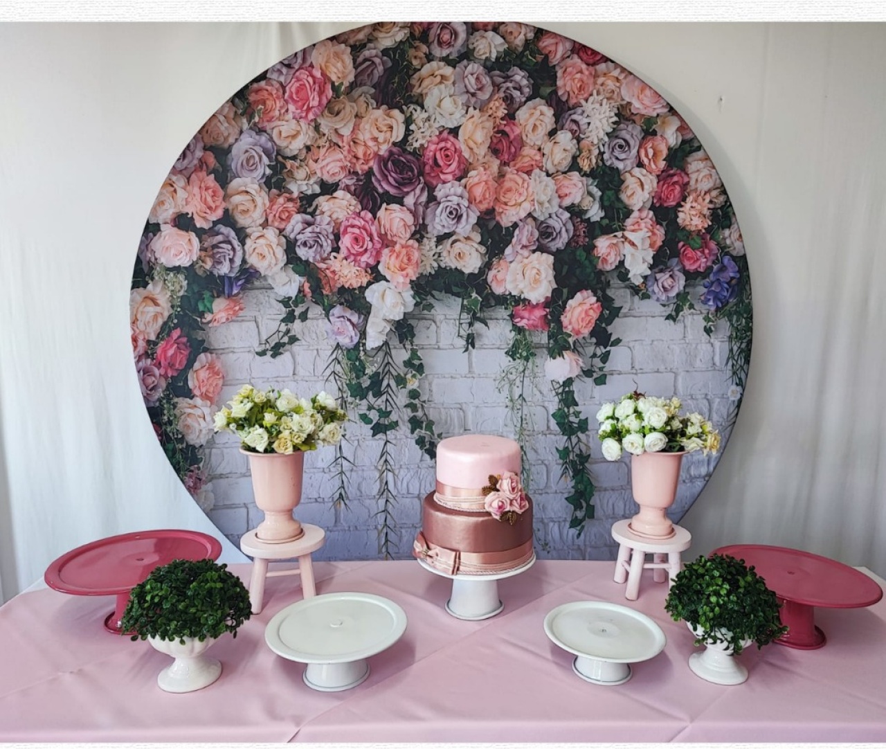 Kit Adulto Floral Tijolo - Opção 1  - Elisete Festas Kit Pegue e Monte