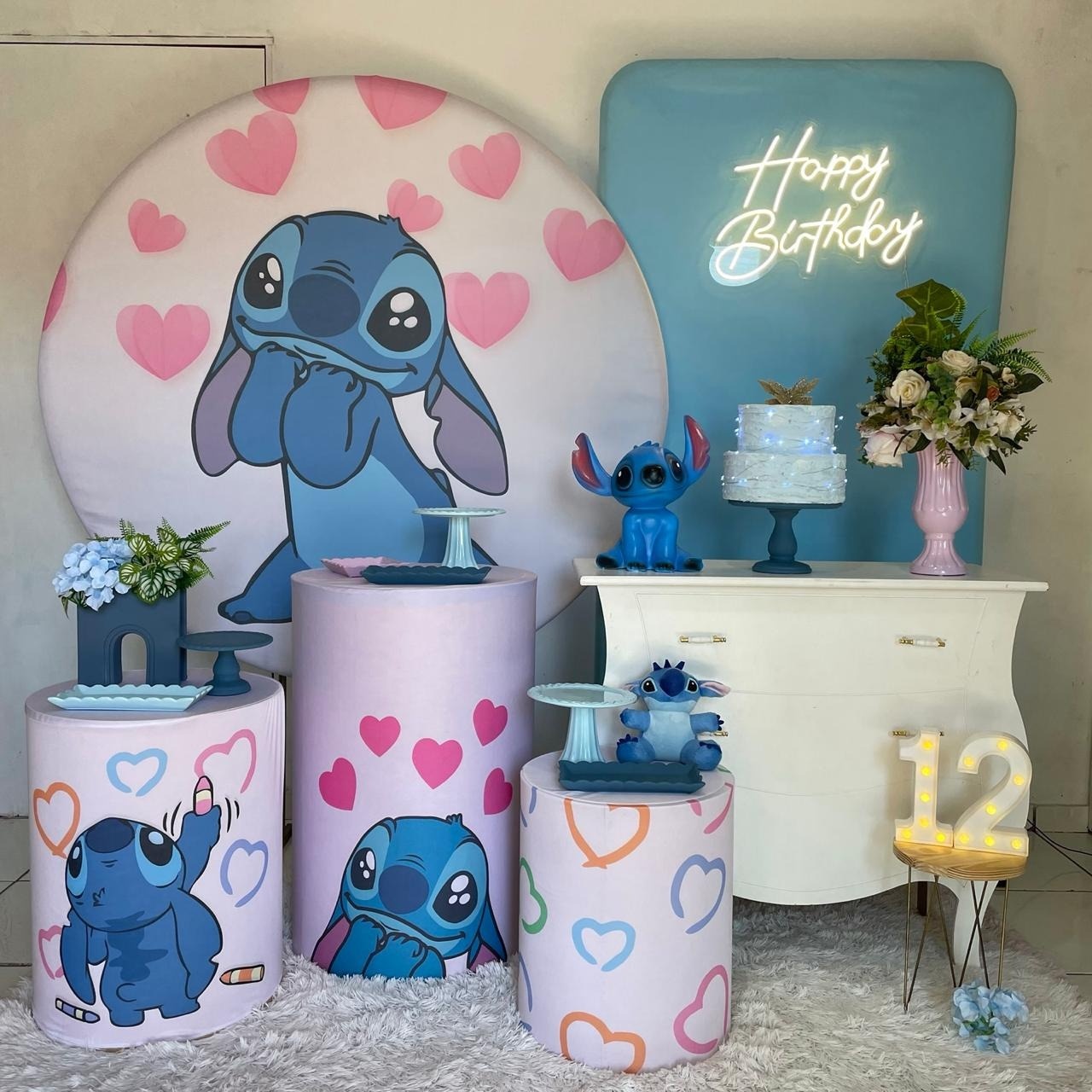 Composição Stitch - Cantinho Da Alegria Festas