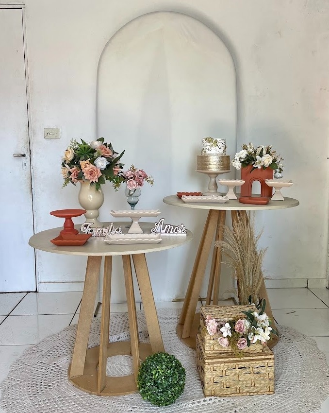 Terracota E Branco - Cantinho Da Alegria Festas