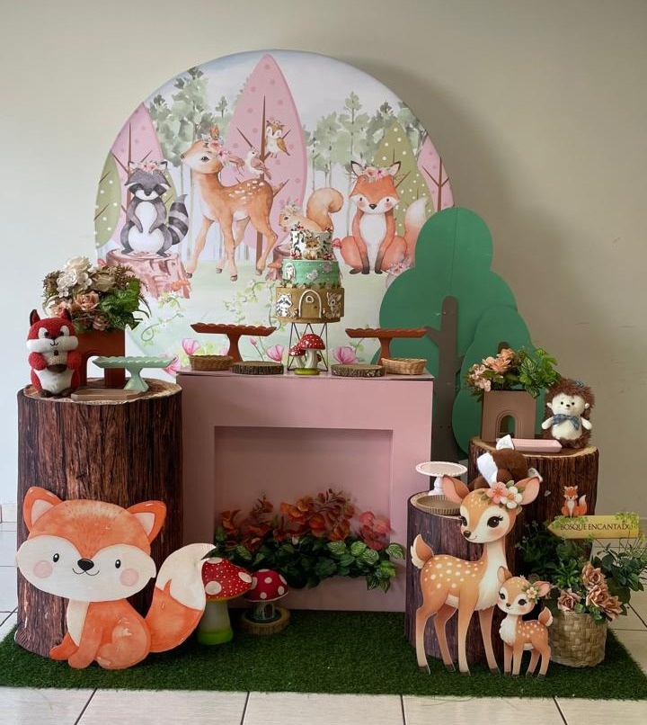 Kit Bosque 2.0 Com Balões de Brinde  - Cantinho Da Alegria Festas