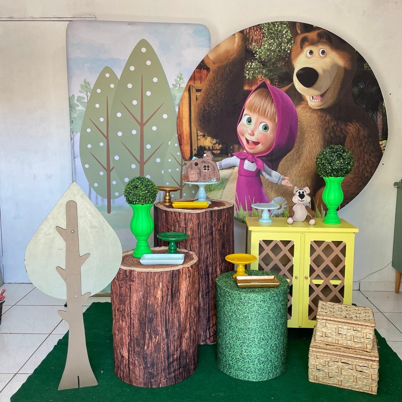 Composição Masha E O Urso Mas. - Cantinho Da Alegria Festas