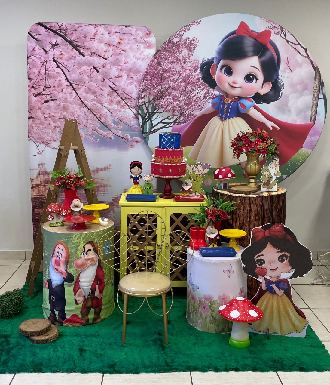 Composição Branca de Neve Baby - Cantinho Da Alegria Festas