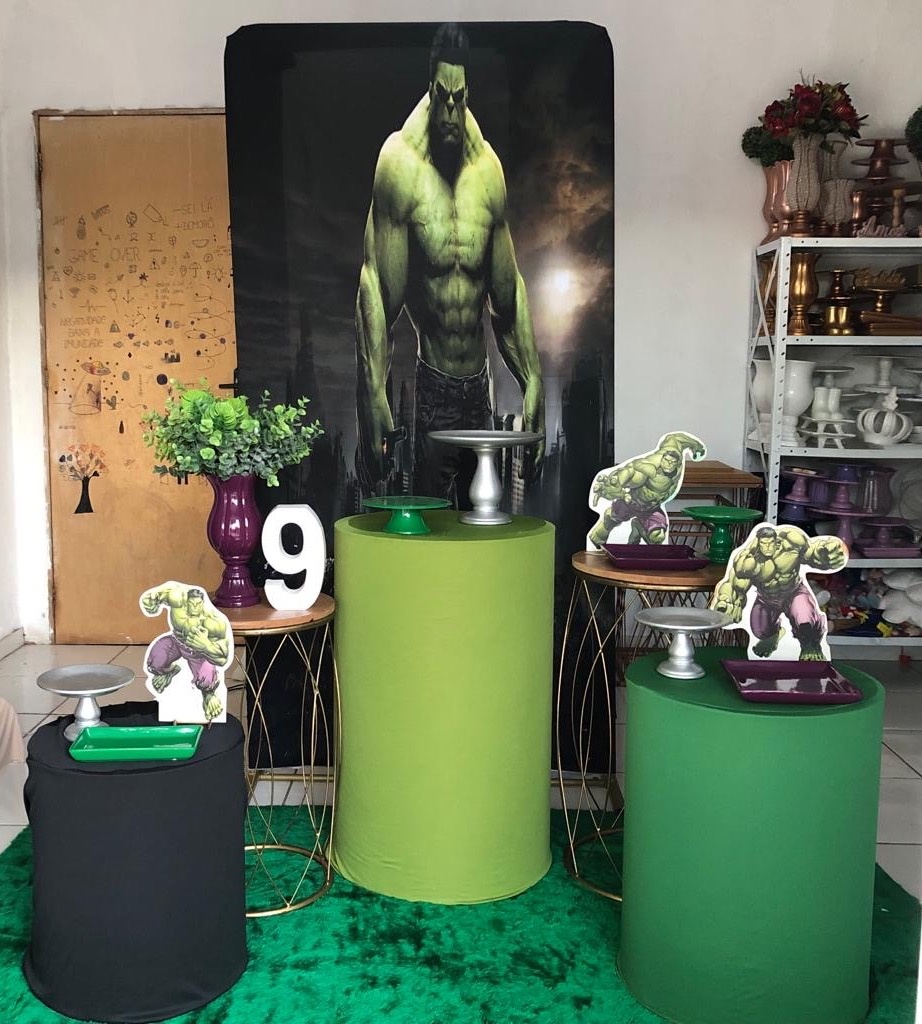 Kit Hulk  2.0 Com Balões de Brinde - Cantinho Da Alegria Festas