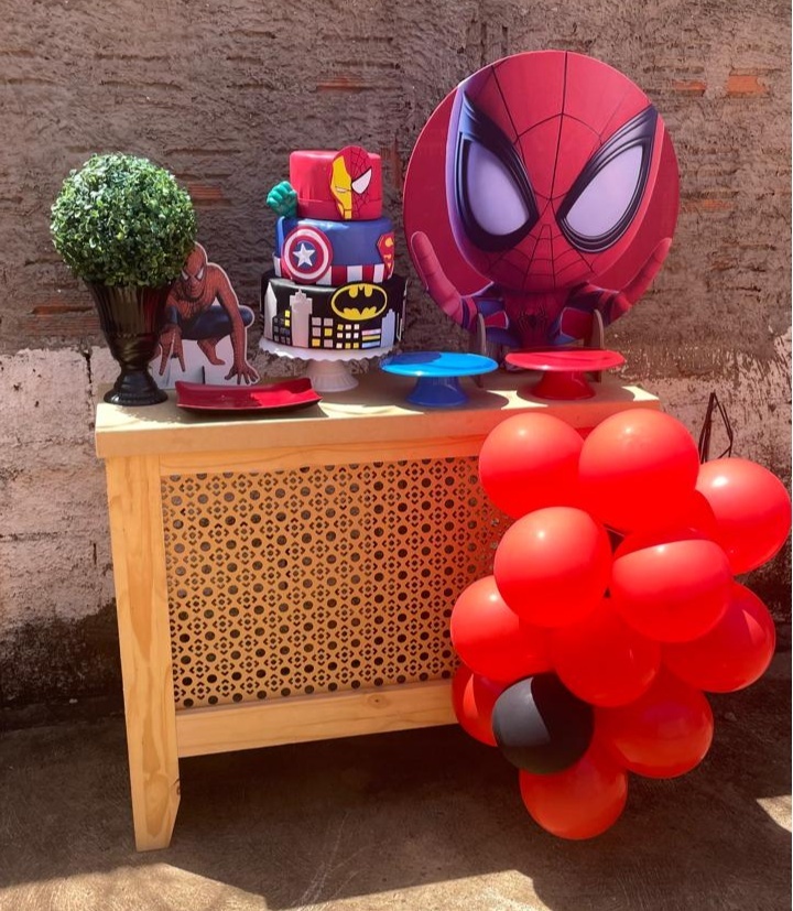 Mini Kit Homem Aranha Baby Com Cacho de Balões - Cantinho Da Alegria Festas
