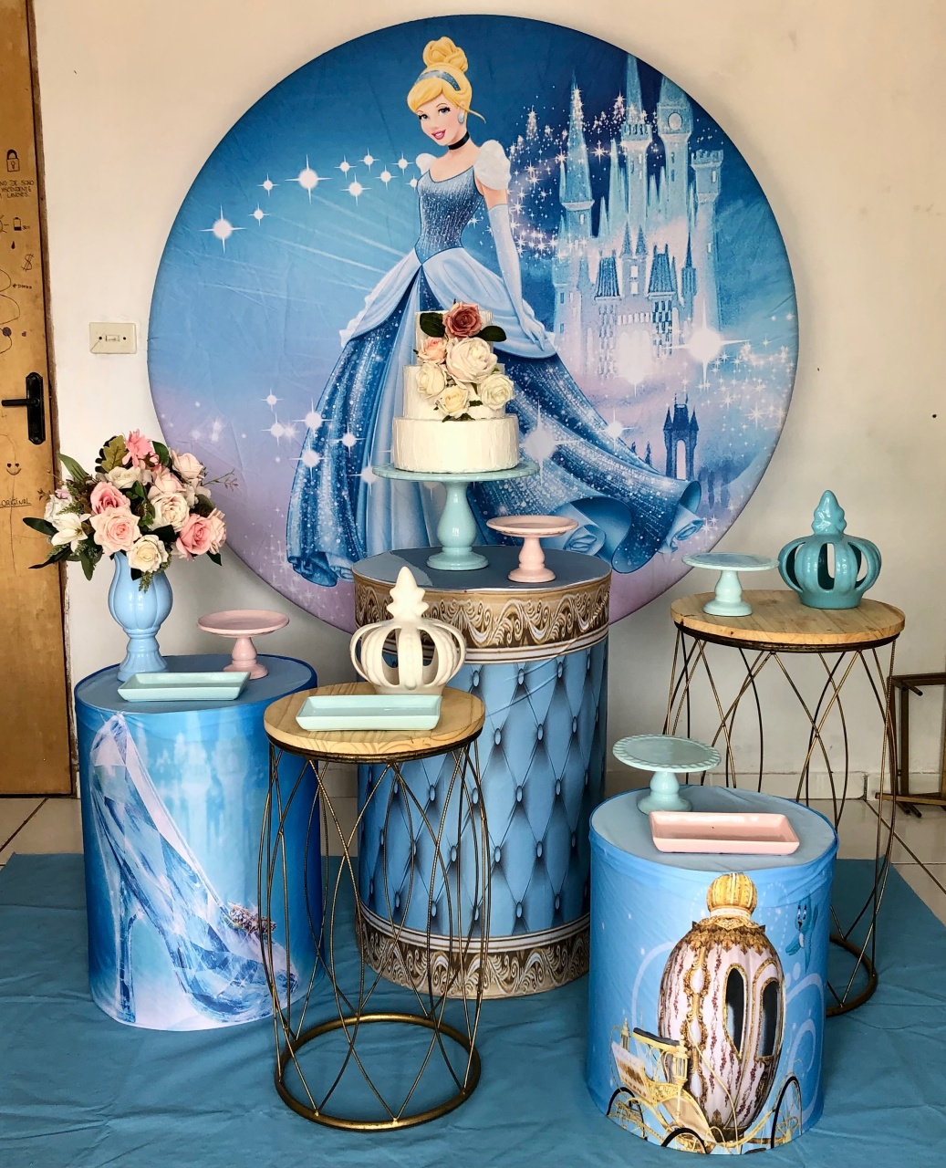Kit Cinderela  2.0 Com Balões de Brinde - Cantinho Da Alegria Festas