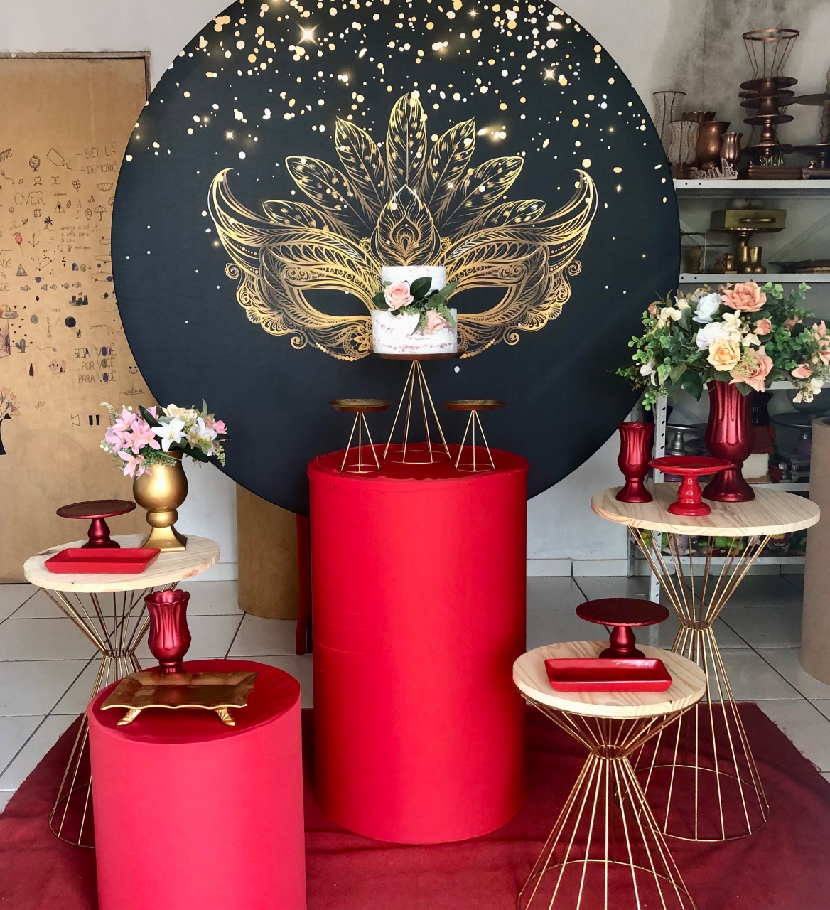 Kit Máscara  2.0 Com Balões de Brinde - Cantinho Da Alegria Festas