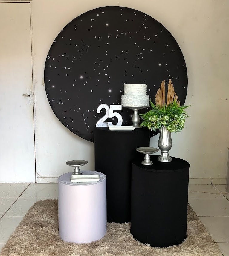 Kit Preto E Prata - Cantinho Da Alegria Festas