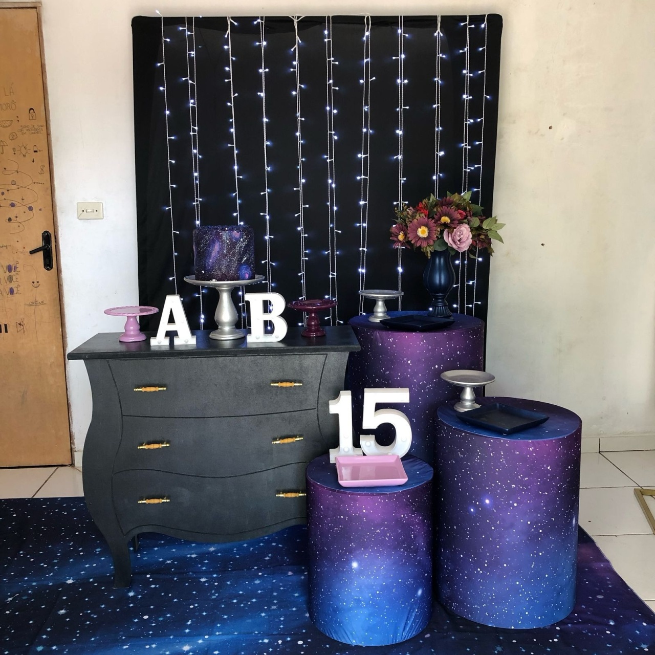 Kit Galaxia Led - Cantinho Da Alegria Festas