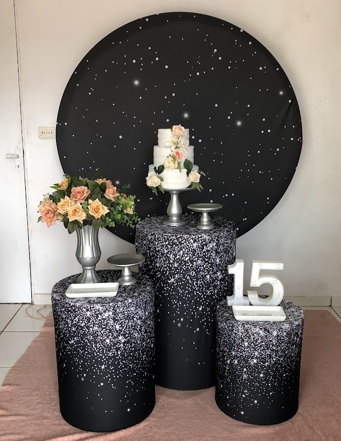 Kit Preto E Prata 2 - Cantinho Da Alegria Festas