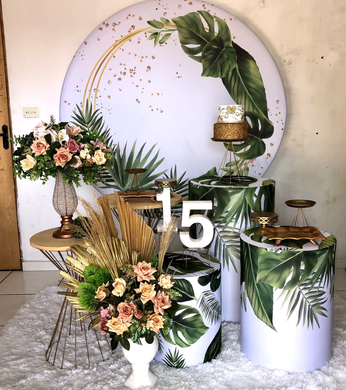 Kit Folhas Verdes  2.0 Com Balões de Brinde - Cantinho Da Alegria Festas