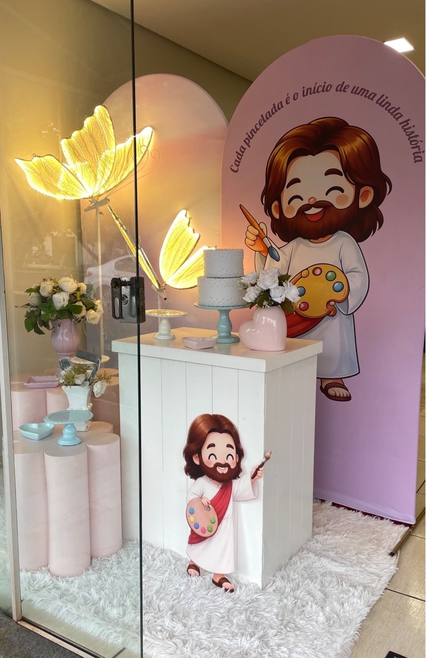 Locação O Maior Pintor Do Mundo Rosa - Cantinho Da Alegria Festas
