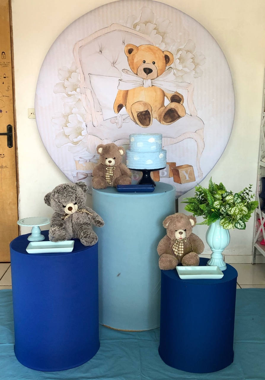 Kit Urso Azul  - Cantinho Da Alegria Festas