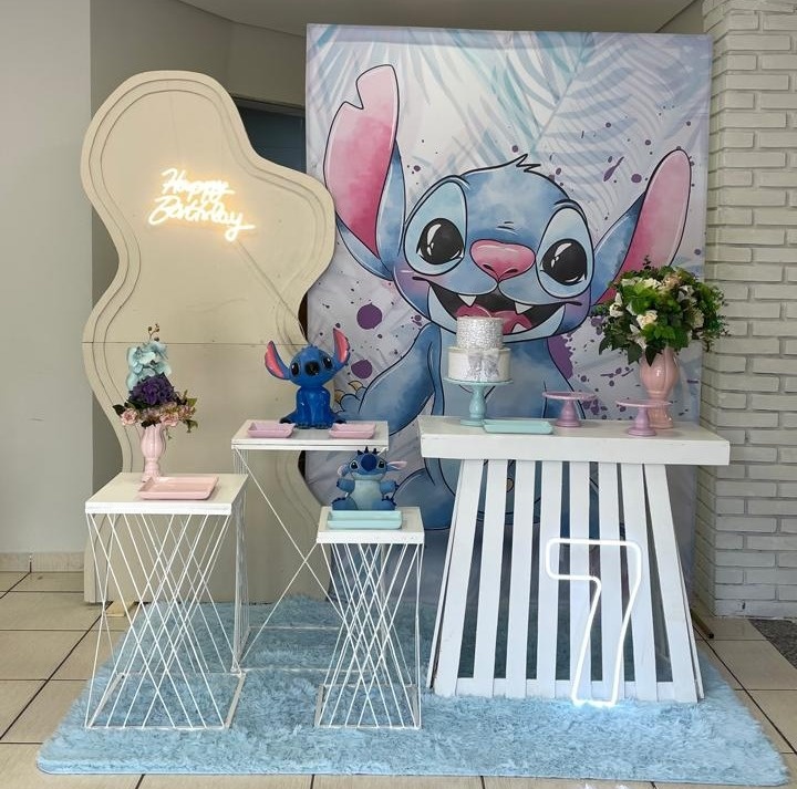 Composição Stitch  - Cantinho Da Alegria Festas