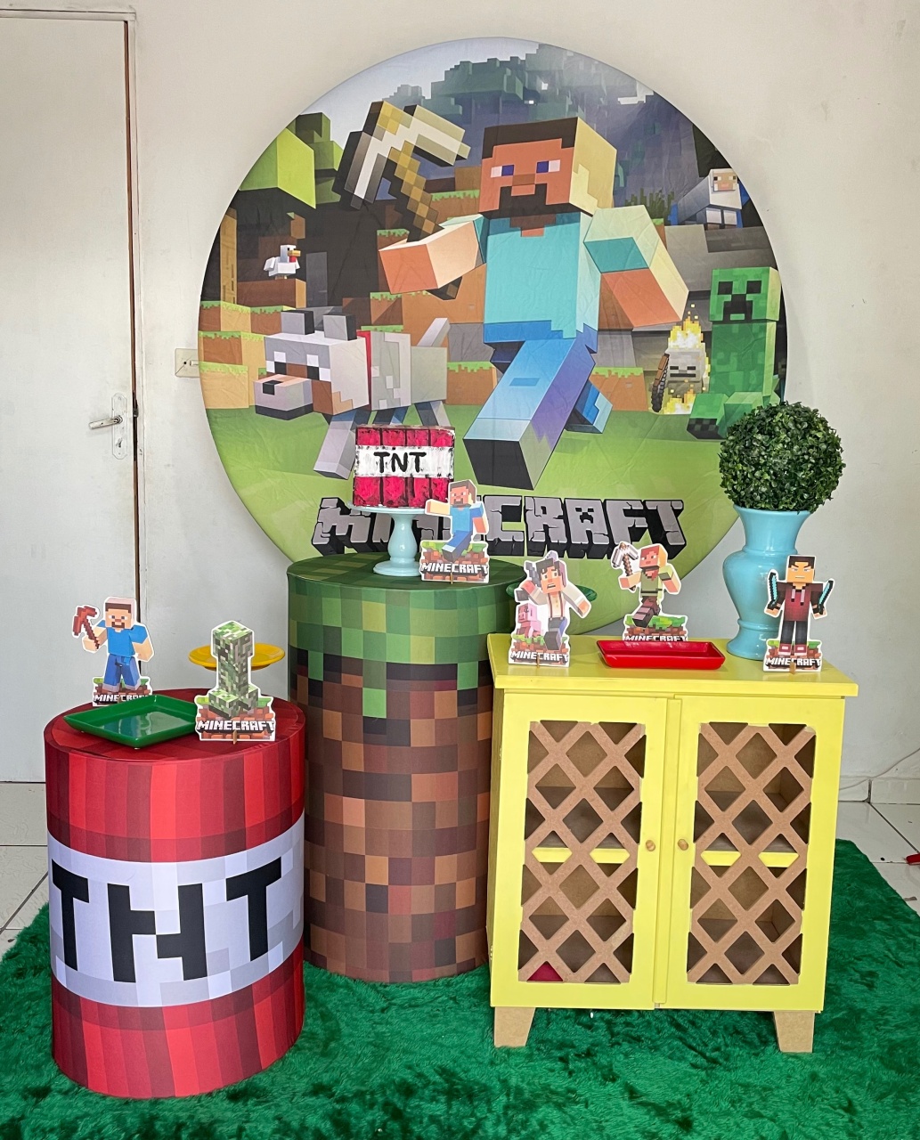 Kit Minecraft 2 - Cantinho Da Alegria Festas