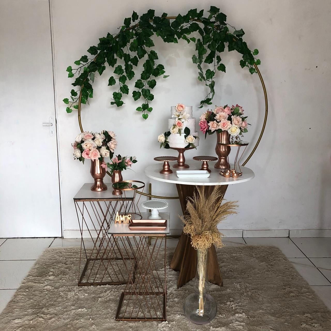 Kit Casamento Rosê  - Cantinho Da Alegria Festas