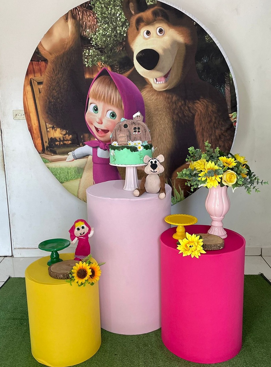 Kit Masha E O Urso  - Cantinho Da Alegria Festas