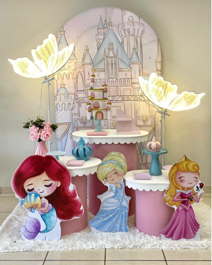 Kit Babado Princesas Baby Luxo - Cantinho Da Alegria Festas