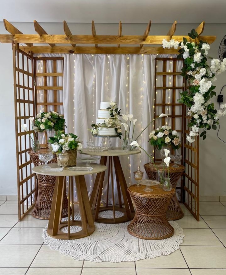 Casamento Pergolado Rústico  - Cantinho Da Alegria Festas