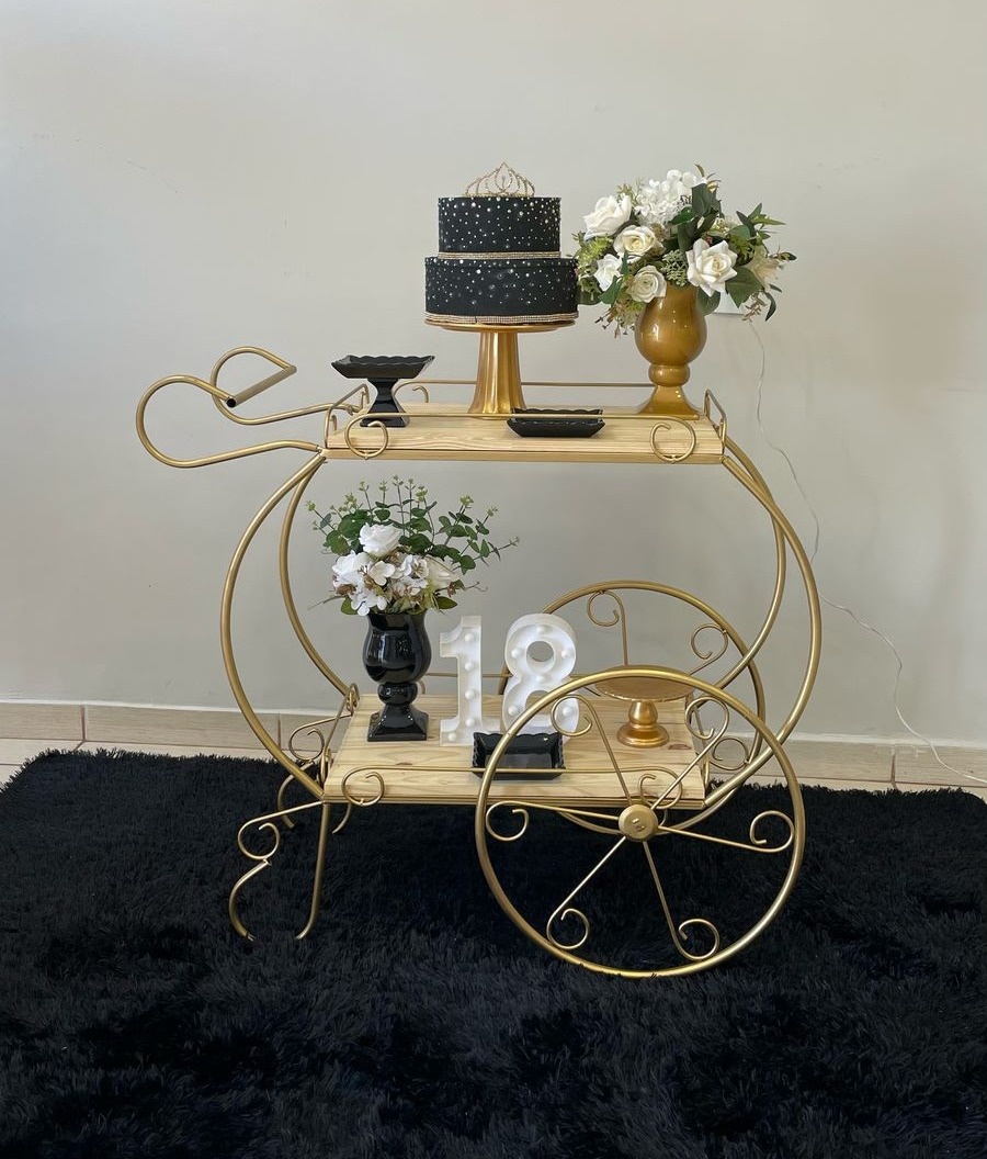 Mini Kit Preto E Dourado  - Cantinho Da Alegria Festas