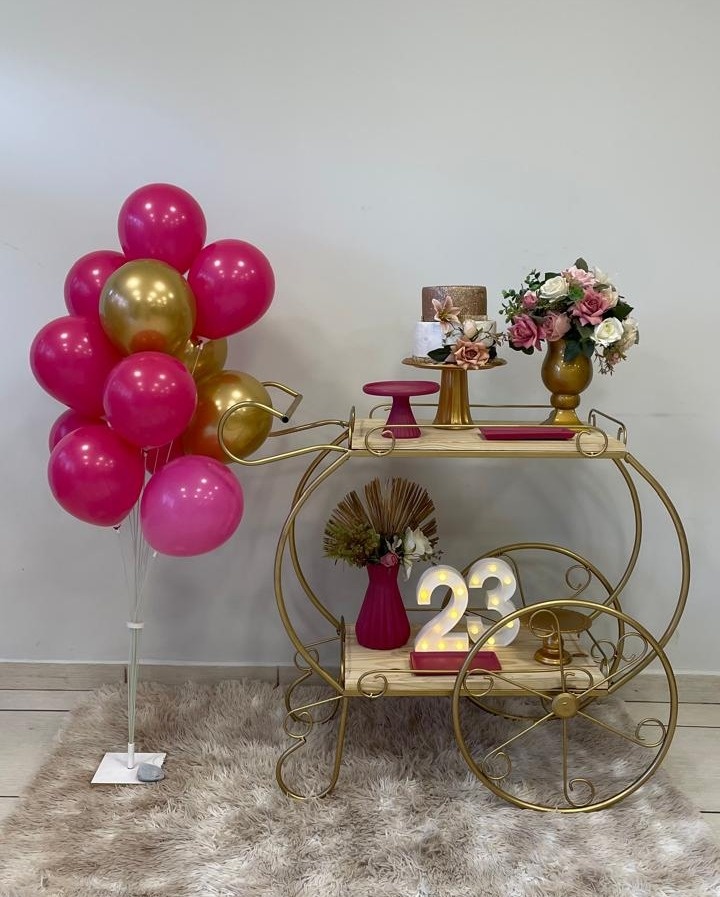 Mini Kit Pink E Dourado - Cantinho Da Alegria Festas