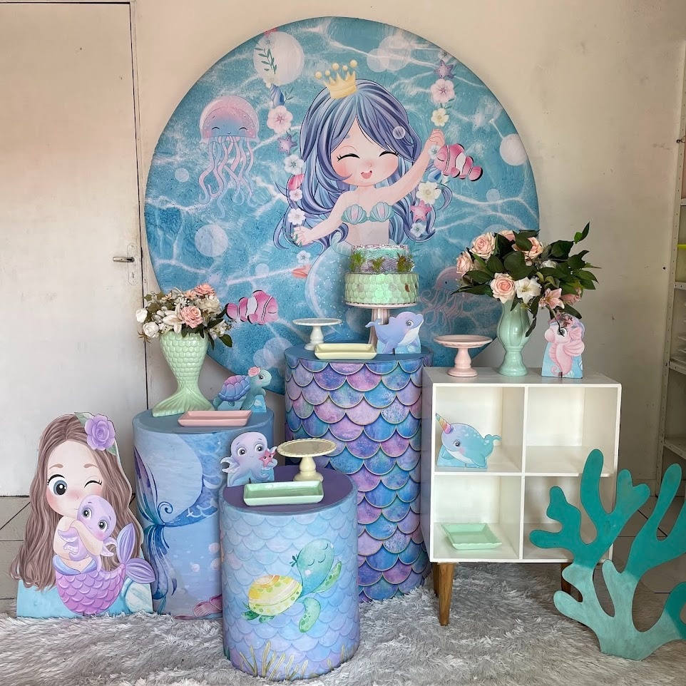 Kit Sereia 2.0 Com Balões de Brinde - Cantinho Da Alegria Festas