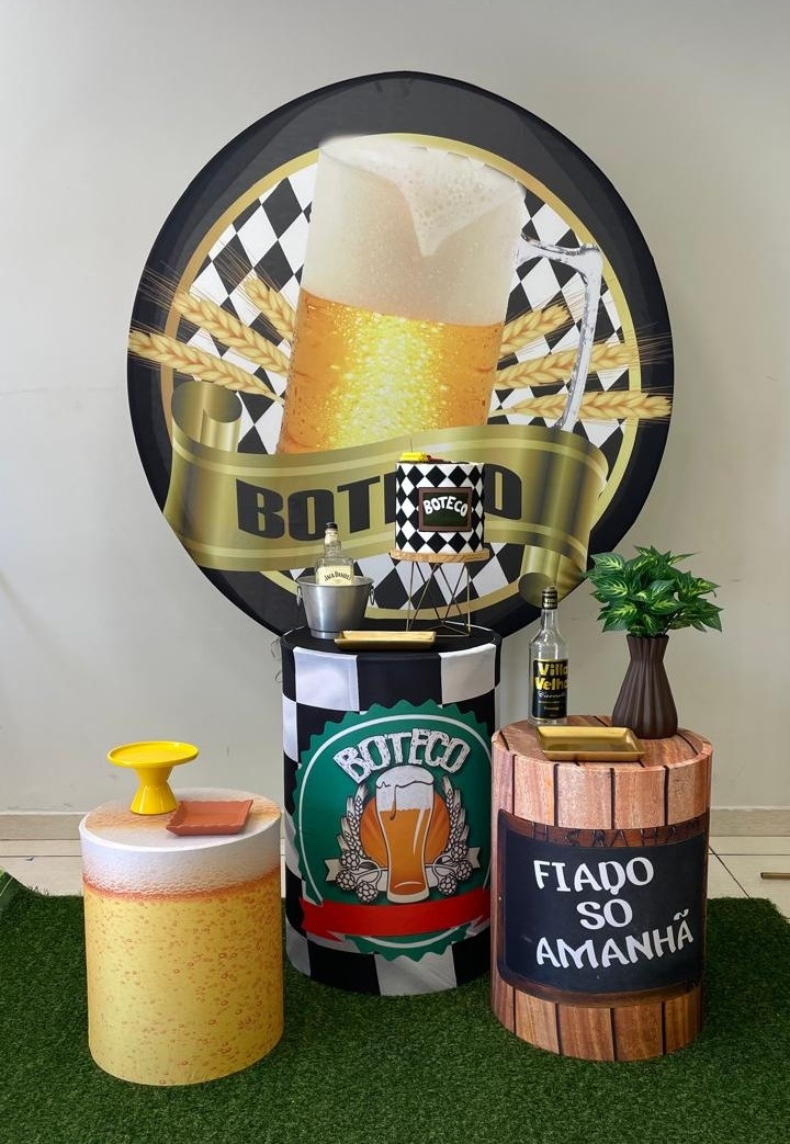 Kit Boteco Dourado - Cantinho Da Alegria Festas
