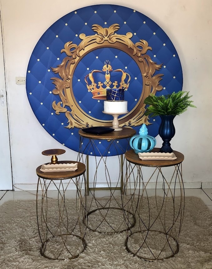 Kit Realeza Azul 2 - Cantinho Da Alegria Festas