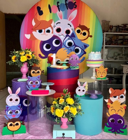 Kit Bolofofos  2.0 Com Balões de Brinde - Cantinho Da Alegria Festas