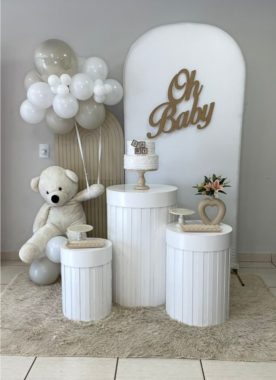 Chá Urso Com Balões - Cantinho Da Alegria Festas