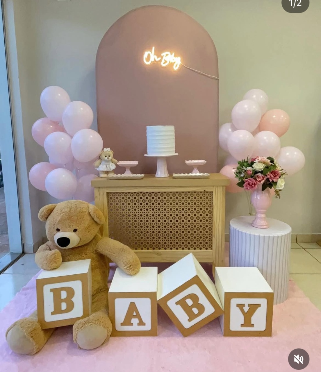 Kit Chá de Bebê Rosê 2.0 - Cantinho Da Alegria Festas