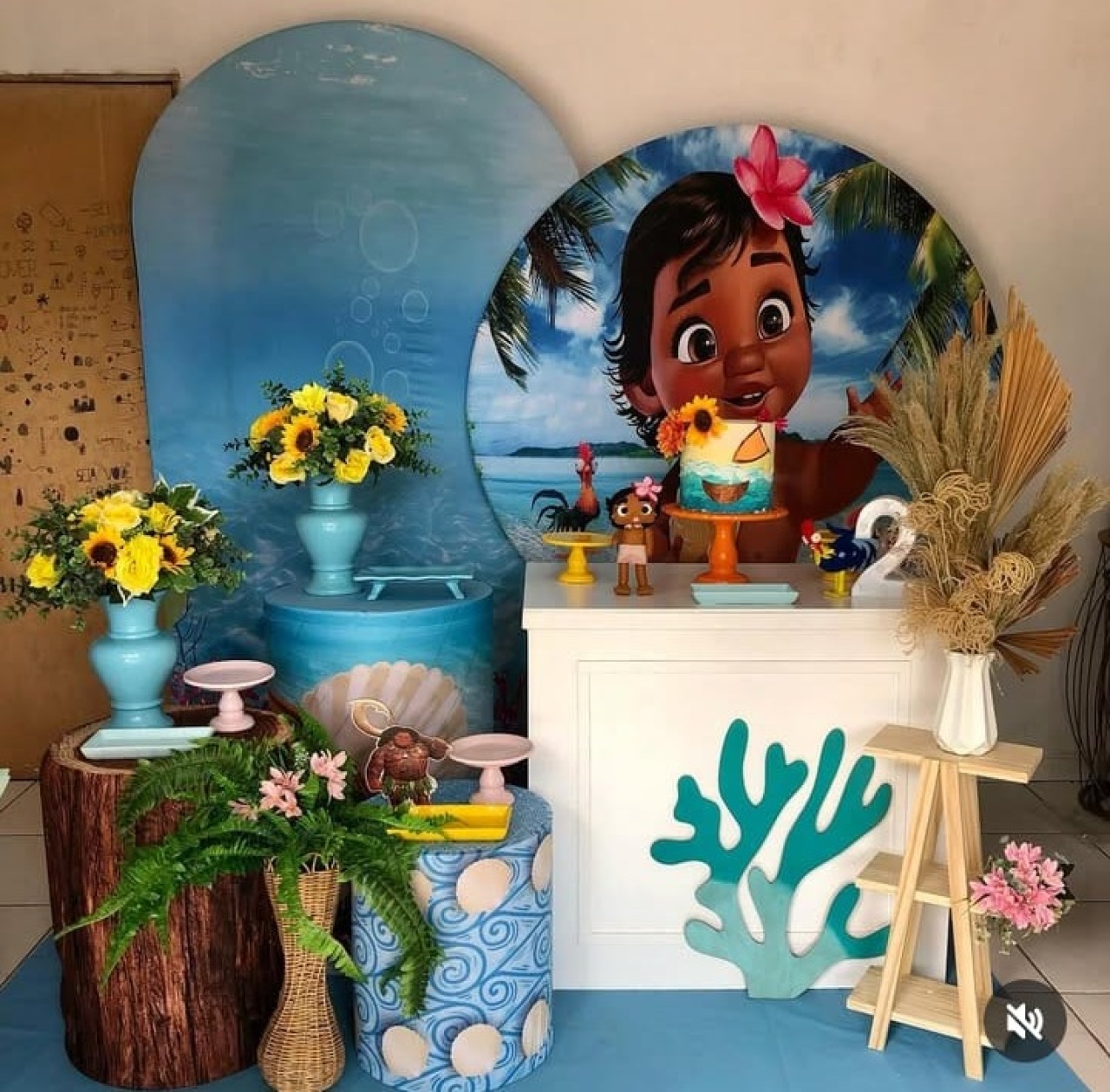 Composição Moana Baby - Cantinho Da Alegria Festas