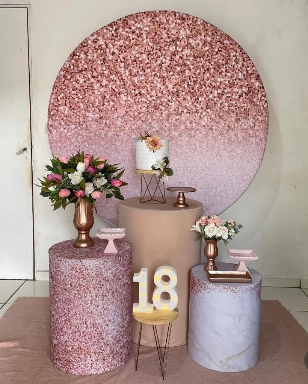 Kit Glitter Rosê - Cantinho Da Alegria Festas
