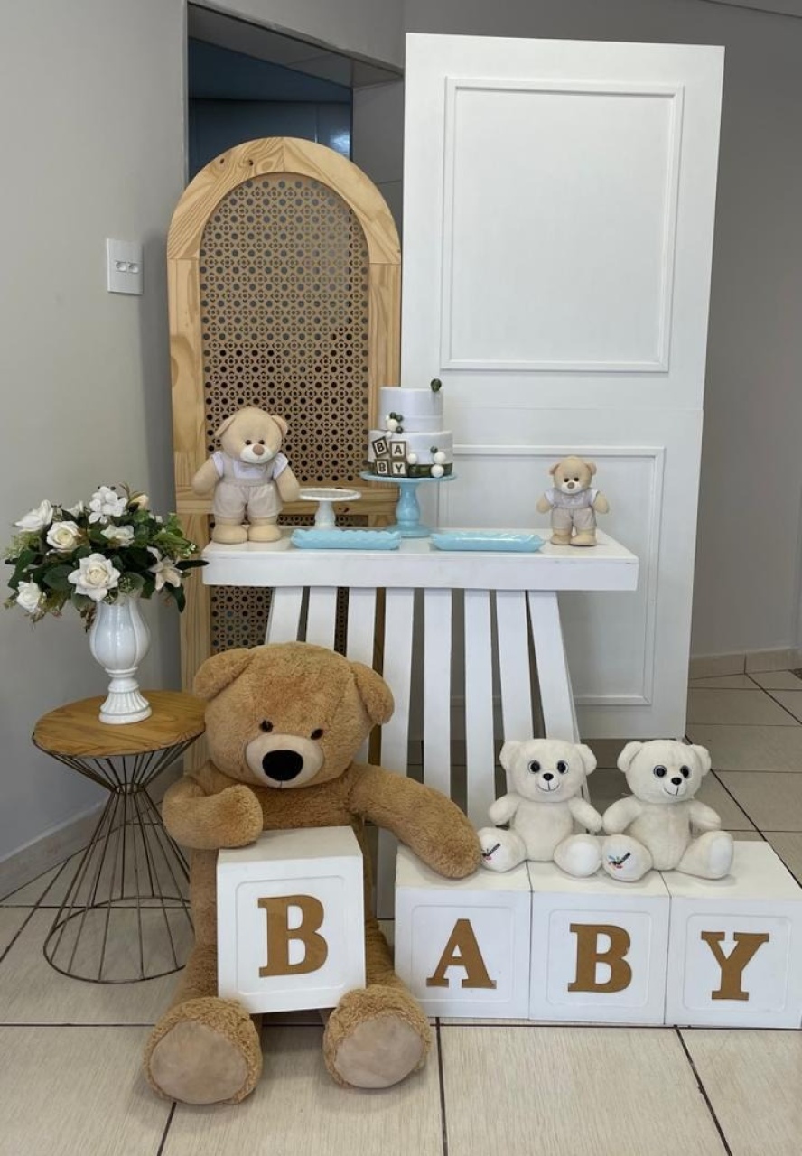 Kit Chá de Bebê Branco 2 - Cantinho Da Alegria Festas