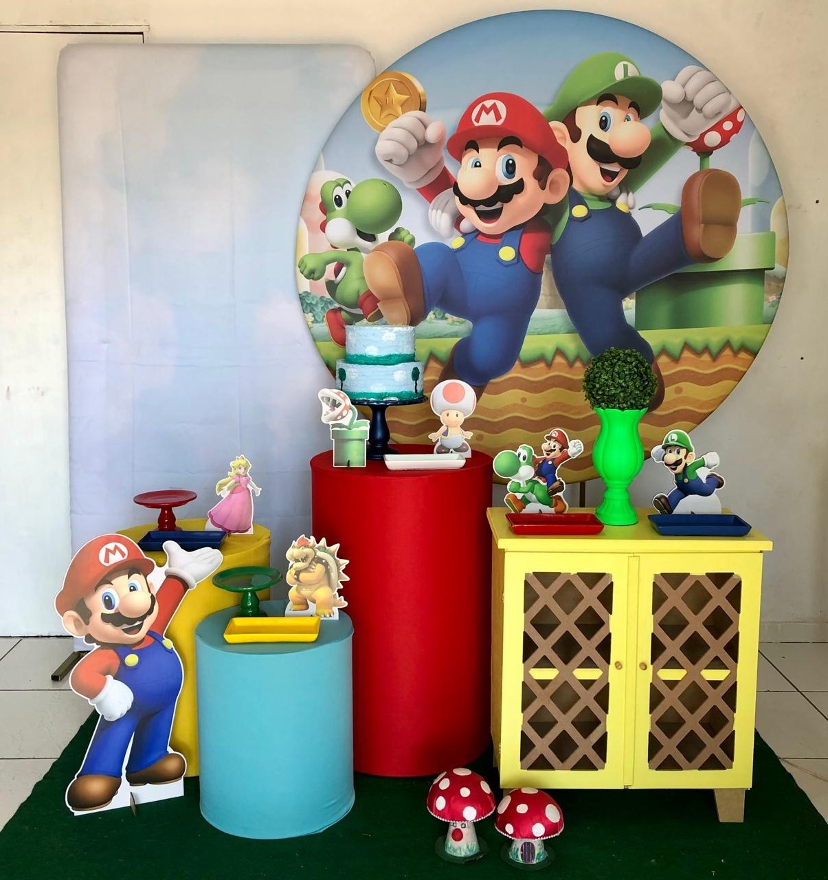 Composição Super Mario  - Cantinho Da Alegria Festas