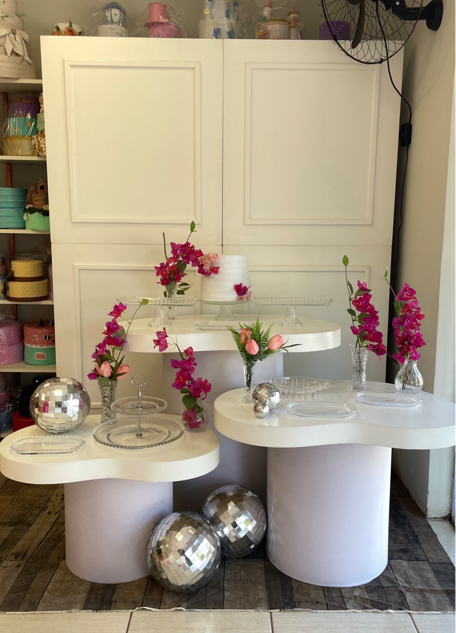 Kit Orgânico Boiserie Pink E Prata - Cantinho Da Alegria Festas