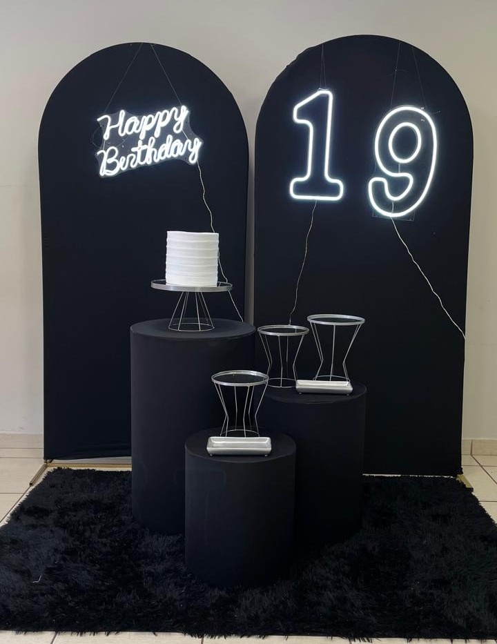 Kit Prata E Preto - Cantinho Da Alegria Festas