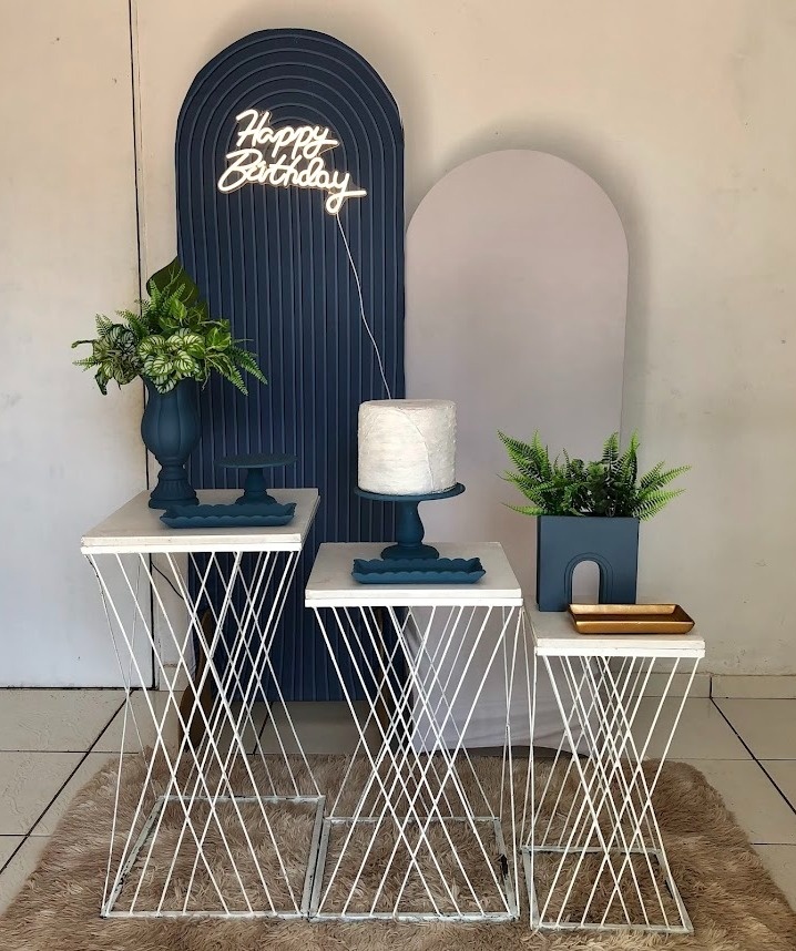 Kit Azul E Branco  - Cantinho Da Alegria Festas