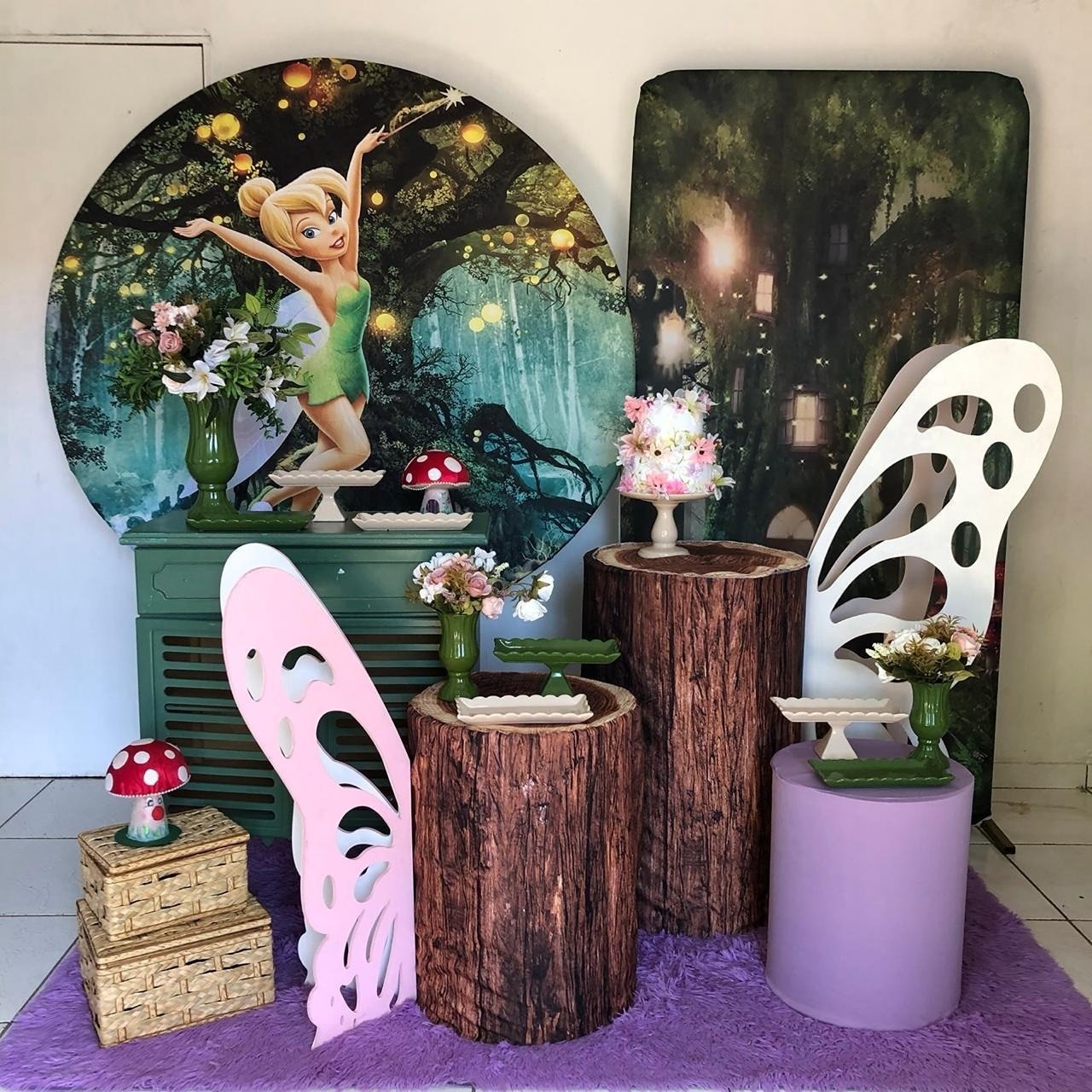 Composição Tinker Bell  - Cantinho Da Alegria Festas