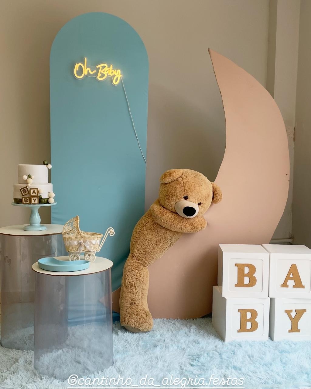Composição Chá Urso Na Lua  - Cantinho Da Alegria Festas