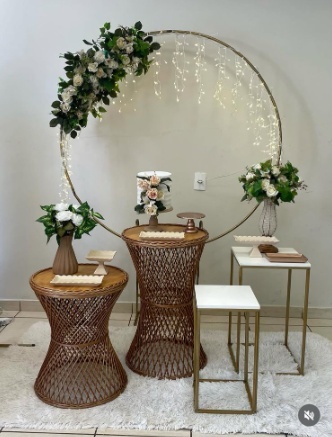 Casamento Vime Com Led  - Cantinho Da Alegria Festas