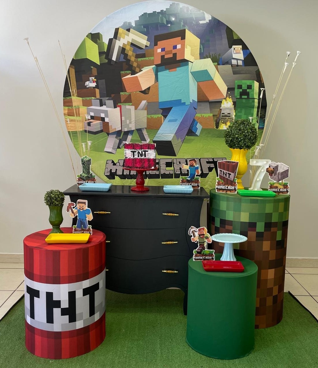 Kit 2.0 Minecraft - Cantinho Da Alegria Festas