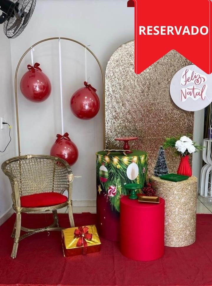 Kit Natal Bubble Dourado - Cantinho Da Alegria Festas