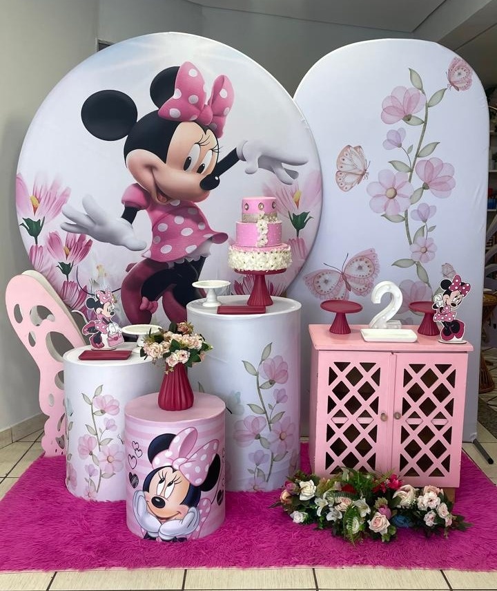 Kit Jardim da Minnie 2.0 Com Balões de Brinde  - Cantinho Da Alegria Festas